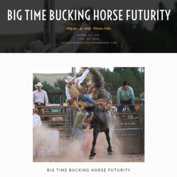 Big Time Bucking Horse Futurity Rodeo